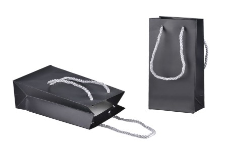 Crna mat ukrasna kesa 110x60x200mm sa srebrnim ručkama 6mm - 10 kom-slika_proizvoda