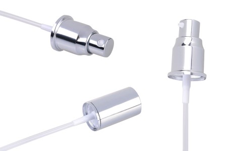 Aluminijumska sjajno srebrna pumpica PP20 za kreme sa zatvaračem-dimenzije_slike