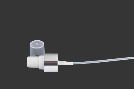 Aluminijumska srebrna pumpica PP20 za kreme sa plastičnim providnim zatvaračem-dimenzije_slike