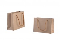 Papirna kraft kesa 190x60x130mm sa pamučnom drškom - 12 kom