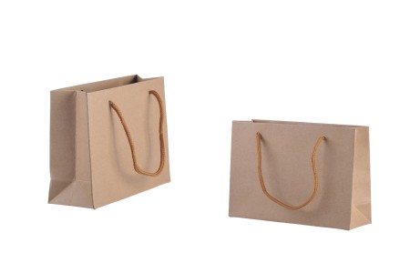 Papirna kraft kesa 190x60x130mm sa pamučnom drškom - 12 kom-slika_proizvoda