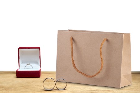 Papirna kraft kesa 190x60x130mm sa pamučnom drškom - 12 kom-grupa_slika