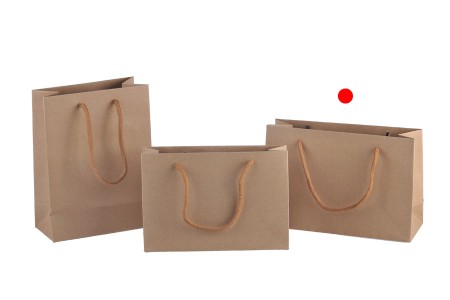 Papirna kraft kesa 210x75x140mm sa pamučnom drškom - 12 kom-grupa_slika