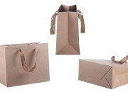 Papirna kraft ekološka kesa 220x100x180mm, sa svetlo braon drškom širine 20mm - 20 kom Papirna kraft ekološka kesa 220x100x180mm, sa svetlo braon drškom širine 20mm - 20 kom