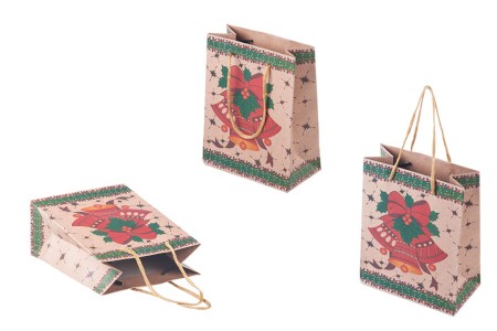 Božićna kesa sa ručkom od kanapa 115x60x145mm, u 7 dizajna - 20 kom-grupa_slika