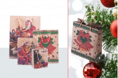 Божићна торбица са жицом 115к60к145 у 4 дизајна