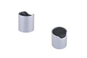 Disk top srebrni aluminijumski zatvarač sa crnim mat diskom - PP 20