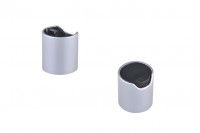 Disk top srebrni aluminijumski zatvarač sa crnim mat diskom - PP 20