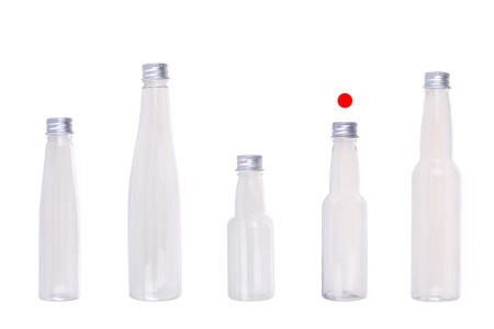 Plastična providna flašica 100mL sa aluminijumskim zatvaračem i zaptivkom - 12 kom-grupa_slika