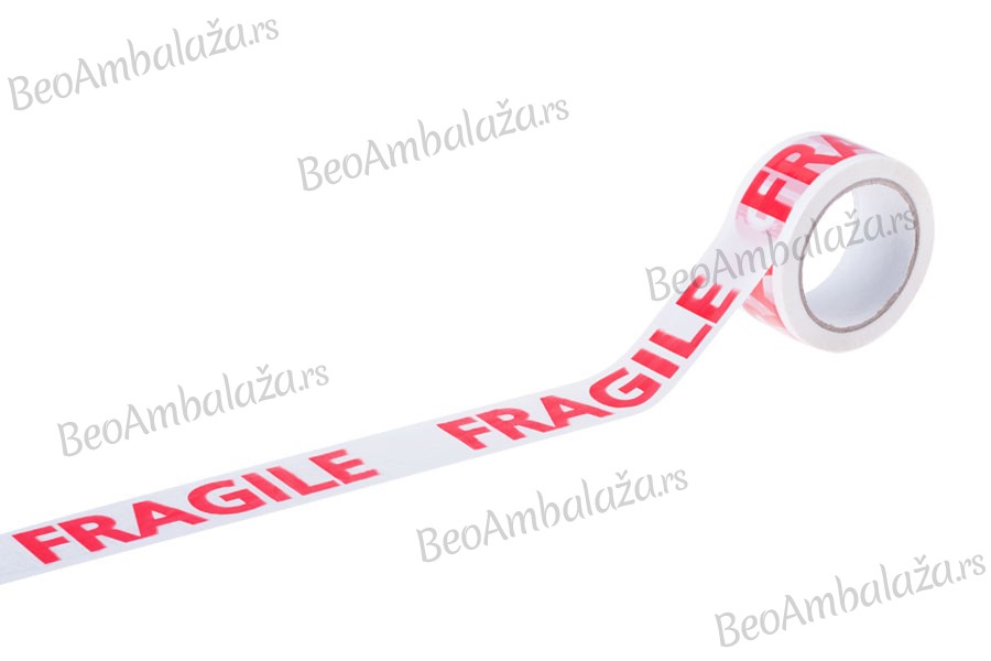 Lepljiva traka Fragile (lomljivo) širine 48mm - 1 komad 75m - 6 kom
