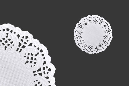 Ukrasni čipkani papirni pokrivači za zatvarače tegla, u beloj boji 114 mm - 100 komada-slika_proizvoda