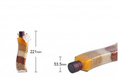 Staklena bočica 180mL sa semenkama, za dekoraciju kuhinje