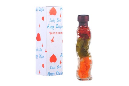 Staklena bočica 100mL sa povrćem, za dekoraciju kuhinje-dimenzije_slike