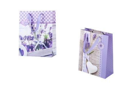 Papirna kesa 180x80x230mm sa različitim motivima lavande - 12 kom-dimenzije_slike