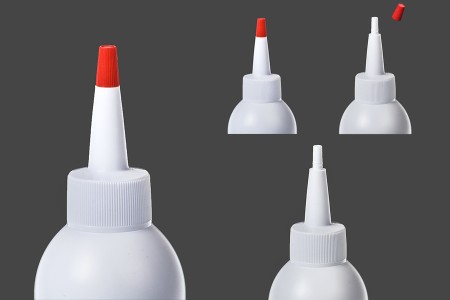 Plastična flašica 150mL sa uzanim vrhom i navojnim zatvaračem - 12 kom-dimenzije_slike