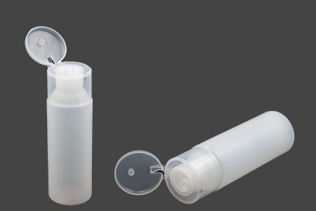 Plastična poluprovidna flašica 250mL, sa flip top zatvaračem-dimenzije_slike