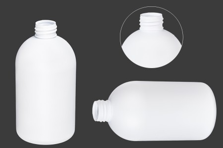 Plastična bela boca 500mL (PP28) - 12 kom-dimenzije_slike