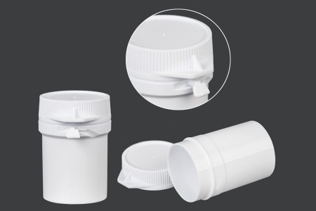 Kutijica u obliku tube 20mL, sa sigurnosnim prstenom za lekove - 100 kom-dimenzije_slike