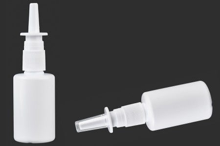 Bela plastična flašica 50mL sa sprejom za kapi za nos - 12 kom-dimenzije_slike