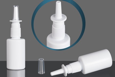 Bela plastična flašica 50mL sa sprejom za kapi za nos - 12 kom-grupa_slika