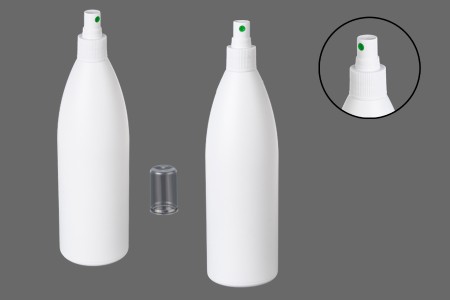 Plastična bela flaša 500mL PP 24-6