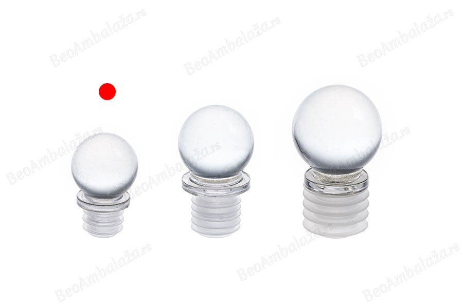 Stakleni okrugli čep f13,5 mm-