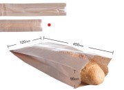 Kraft braon papirna kesa 120x50x450mm sa prozorom 40mm, za baget hleb - 100 kom Kraft braon papirna kesa 120x50x450mm sa prozorom 40mm, za baget hleb - 100 kom