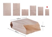 Kraft braon papirna kesa 120x50x200mm bez prozora - 100 kom