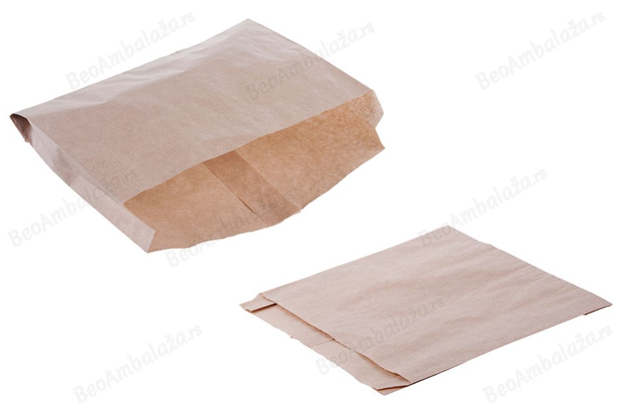 Kraft braon papirna kesa 200x40x200mm bez prozora - 100 kom-slika_proizvoda