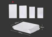 Bela papirna kesa 160x50x300mm bez prozora, pogodna za masnu hranu - 100 kom Bela papirna kesa 160x50x300mm bez prozora, pogodna za masnu hranu - 100 kom