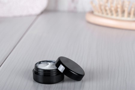 Plastična kutijica za kreme od 5mL u crnoj boji - 12 kom-grupa_slika