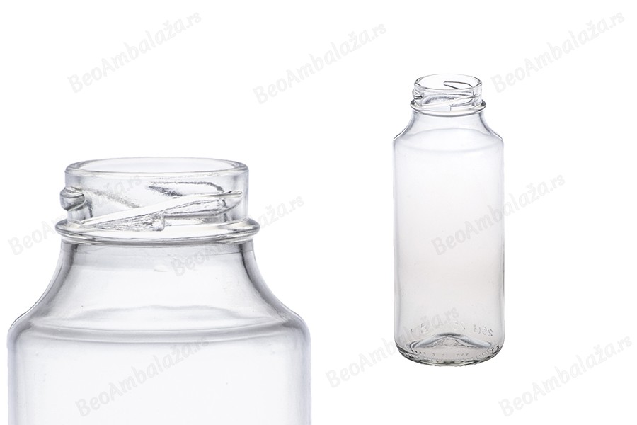 Staklena flašica za sokove 250mL-dimenzije_slike