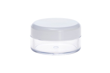 Akrilna providna kutijica 10mL sa belim zatvaračem - 12 kom-slika_proizvoda