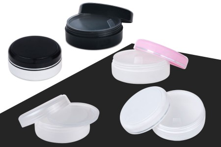 Plastična kutijica za kreme 50mL sa plastičnim poklopcem i međupoklopcem - 12 kom-slika_proizvoda