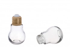Staklena flaša u obliku sijalice 40mL - bez zatvarača