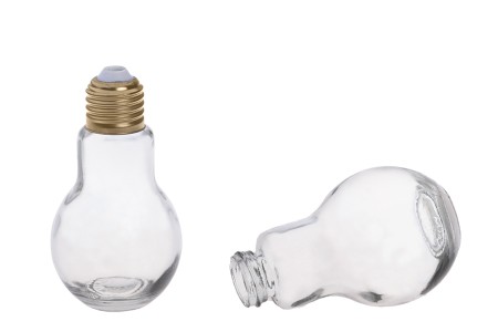 Staklena flaša u obliku sijalice 100mL - bez zatvarača-3
