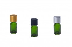 Zelena staklena bočica za etarska ulja 5mL, sa grlom PP18 - bez zatvarača