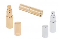 Tester za parfeme 5 ml stakleni sa sprejom i sa aluminijumskom oblogom u zlatnoj ili srebrnoj boji UV
