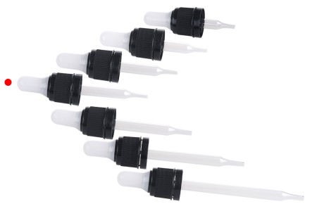 Pipeta od 20 ml sa crnim i uskim sigurnosnim zatvaračem i crnom ili providnom gumicom – pojedinačno pakovanje-grupa_slika