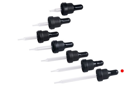 Pipeta od 100mL sa crnim širokim sigurnosnim zatvaračem i crnom ili providnom gumicom - pojedinačno pakovanje-dimenzije_slike