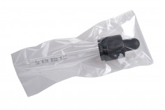 Pipeta od 100mL sa špicastim vrhom, sigurnosnim CRC zatvaranjem, oznakama za zapreminu i MAT ili sjajnom crnom gumicom - pojedinačno pakovanje