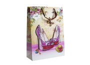 Papirna 3D poklon kesa, sa motivom "roze cipele", veličina "L", 31x12x42cm - 12 kom Papirna 3D poklon kesa, sa motivom "roze cipele", veličina "L", 31x12x42cm - 12 kom