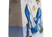 Papirna 3D poklon kesa, sa motivom "plave cipele", veličina "L", 31x12x42cm - 12 kom