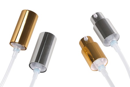 Aluminijumska pumpica PP18 za kreme sa spoljnom oprugom, više boja-slika_proizvoda