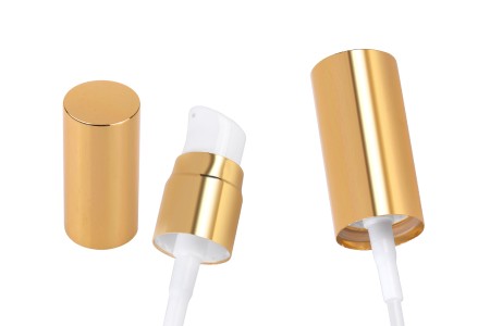 Aluminijumska pumpica PP18 za kreme sa aluminijumskim zatvaračem, u sjajno zlatnoj ili srebrnoj boji-grupa_slika