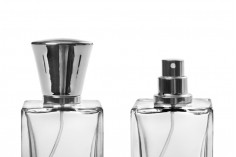 Srebrni sprej sa poklopcem za bočice za parfeme sa sigurnosnim Crimp zatvaranjem 15mm