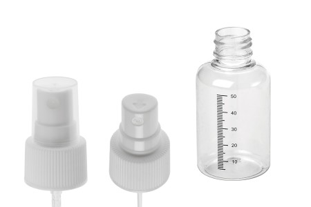 Plastična flašica 50mL sa sprejom i mernim oznakama, za parfeme - 12 komada-3