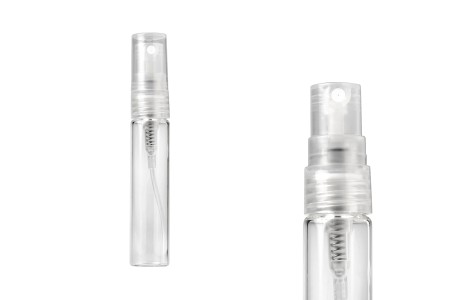 Staklena bočica za parfeme 5mL sa sprejom i plastičnim zatvaračem - 6 kom-1