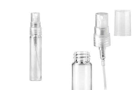 Staklena bočica za parfeme 5mL sa sprejom i plastičnim zatvaračem - 6 kom-3