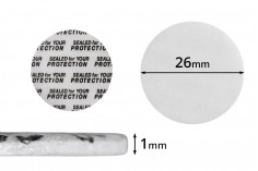 Zaptivke 26mm za staklene teglice (lepe se pod pritiskom) - 50 kom